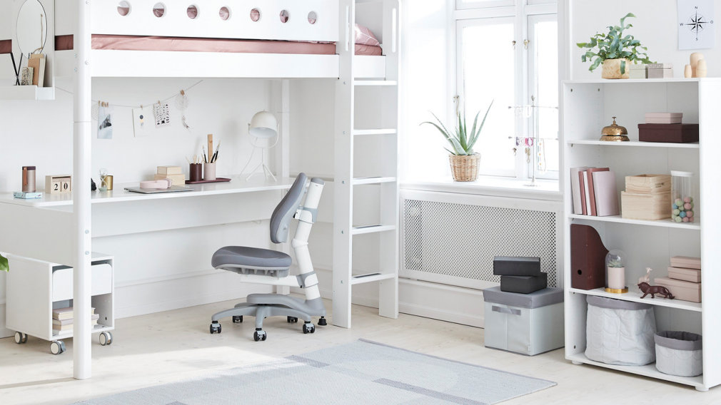 Kinderzimmer Flexa White Tisch, Schrank, Kommode, Regal
