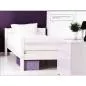 Preview: Flexa Basic Trendy Einzelbett 90x200 cm, weiß/weiß