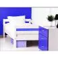 Preview: Flexa Basic Trendy Einzelbett + Sicherung hinten, weiß/blau