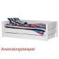 Preview: Flexa White Einzelbett 90x200 Pfosten in weiß Preview: Flexa White Einzelbett 90x200 Pfosten in weiß