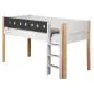 Preview: Flexa White Spielbett 90x190 gerade Leiter in birke/grau Preview: Flexa White Spielbett 90x190 gerade Leiter in birke/grau