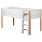 Preview: Flexa White Spielbett 90x190 gerade Leiter in birke/weiß Preview: Flexa White Spielbett 90x190 gerade Leiter in birke/weiß