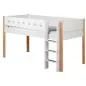 Preview: Flexa White Spielbett 90x190 gerade Leiter in birke/weiß Preview: Flexa White Spielbett 90x190 gerade Leiter in birke/weiß