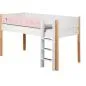 Preview: Flexa White Spielbett 90x200 gerade Leiter weiß/birke/rosa Preview: Flexa White Spielbett 90x200 gerade Leiter weiß/birke/rosa
