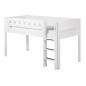 Preview: Flexa White Spielbett 90x200 gerade Leiter in weiß/weiß Preview: Flexa White Spielbett 90x200 gerade Leiter in weiß/weiß