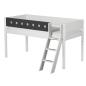 Preview: Flexa White Spielbett 90x190 Schrägleiter in weiß/grau Preview: Flexa White Spielbett 90x190 Schrägleiter in weiß/grau
