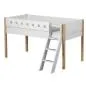 Preview: Flexa White Spielbett 90x190 Schrägleiter in birke/weiß Preview: Flexa White Spielbett 90x190 Schrägleiter in birke/weiß