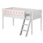 Preview: Flexa White Spielbett 90x190 Schrägleiter in weiß/rosa Preview: Flexa White Spielbett 90x190 Schrägleiter in weiß/rosa