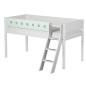 Preview: Flexa White Spielbett 90x190 Schrägleiter weiß/weiß/mintgrün Preview: Flexa White Spielbett 90x190 Schrägleiter weiß/weiß/mintgrün