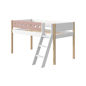 Preview: Flexa White Spielbett 90x200 Schrägleiter in Weiß/Birke/Rosa Preview: Flexa White Spielbett 90x200 Schrägleiter in Weiß/Birke/Rosa