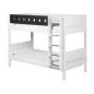 Preview: Flexa White Etagenbett 90x190 gerade Leiter in weiß/grau Preview: Flexa White Etagenbett 90x190 gerade Leiter in weiß/grau