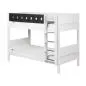 Preview: Flexa White Etagenbett 90x190 gerade Leiter in weiß/grau Preview: Flexa White Etagenbett 90x190 gerade Leiter in weiß/grau