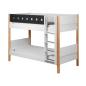 Preview: Flexa White Etagenbett 90x190 gerade Leiter in birke/grau Preview: Flexa White Etagenbett 90x190 gerade Leiter in birke/grau