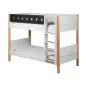 Preview: Flexa White Etagenbett 90x190 gerade Leiter in birke/grau Preview: Flexa White Etagenbett 90x190 gerade Leiter in birke/grau