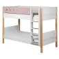 Preview: Flexa White Etagenbett 90x190 gerade Leiter weiß/birke/rosa Preview: Flexa White Etagenbett 90x190 gerade Leiter weiß/birke/rosa