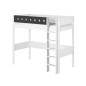 Preview: Flexa White Hochbett 90x190 gerade Leiter in weiß/grau Preview: Flexa White Hochbett 90x190 gerade Leiter in weiß/grau