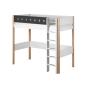 Preview: Flexa White Hochbett 90x190 gerade Leiter in birke/grau Preview: Flexa White Hochbett 90x190 gerade Leiter in birke/grau