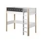 Preview: Flexa White Hochbett 90x190 gerade Leiter in birke/grau Preview: Flexa White Hochbett 90x190 gerade Leiter in birke/grau