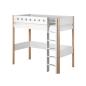 Preview: Flexa White Hochbett 90x190 gerade Leiter in birke/weiß Preview: Flexa White Hochbett 90x190 gerade Leiter in birke/weiß