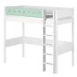 Preview: Flexa White Hochbett 90x200 gerade Leiter weiß/weiß/mintgrün Preview: Flexa White Hochbett 90x200 gerade Leiter weiß/weiß/mintgrün