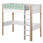 Preview: Flexa White Hochbett 90x190 gerade L. weiß/birke/mintgrün Preview: Flexa White Hochbett 90x190 gerade L. weiß/birke/mintgrün