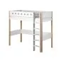 Preview: Flexa White Hochbett 90x200 gerade Leiter in birke/weiß Preview: Flexa White Hochbett 90x200 gerade Leiter in birke/weiß