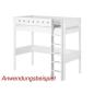 Preview: Flexa White Pfosten+ger. Leiter f. 90x190 Hochbett weiß Preview: Flexa White Pfosten+ger. Leiter f. 90x190 Hochbett weiß