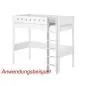 Preview: Flexa White Pfosten+ger. Leiter f. 90x200 Hochbett weiß Preview: Flexa White Pfosten+ger. Leiter f. 90x200 Hochbett weiß