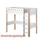 Preview: Flexa White Pfosten+ger. Leiter f. 90x200 Hochbett birke Preview: Flexa White Pfosten+ger. Leiter f. 90x200 Hochbett birke