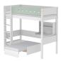 Preview: Flexa White Hochb. CASA 90x190 gerade L. weiß/weiß/mintgrün Preview: Flexa White Hochb. CASA 90x190 gerade L. weiß/weiß/mintgrün