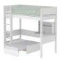 Preview: Flexa White Hochb. CASA 90x200 gerade L. weiß/weiß/mintgrün Preview: Flexa White Hochb. CASA 90x200 gerade L. weiß/weiß/mintgrün
