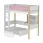 Preview: Flexa White Hochbett CASA 90x200 gerade L. weiß/birke/rosa Preview: Flexa White Hochbett CASA 90x200 gerade L. weiß/birke/rosa