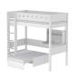 Preview: Flexa White Hochbett CASA 90x190 gerade L. weiß/weiß/weiß Preview: Flexa White Hochbett CASA 90x190 gerade L. weiß/weiß/weiß