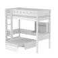 Preview: Flexa White Hochbett CASA 90x190 gerade L. weiß/weiß Preview: Flexa White Hochbett CASA 90x190 gerade L. weiß/weiß