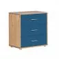 Preview: Classic Kommode 3 Schübe Kiefer/Nordic Blue Preview: Classic Kommode 3 Schübe Kiefer/Nordic Blue