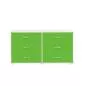 Preview: Flexa Classic Kommode mit 6 Schubladen in weiß/grün/grün