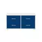 Preview: Flexa Classic Kommode mit 4 Schubladen in weiß/blau/blau