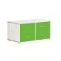 Preview: Flexa Classic Kommode mit 4 Schubladen in weiß/grün/grün
