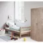 Preview: Niedriger Classic Kleiderschrank 2 Türen Kiefer/Kiefer/Weiß Preview: Niedriger Classic Kleiderschrank 2 Türen Kiefer/Kiefer/Weiß