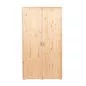 Preview: Kleiderschrank 2 Türen Kiefer/Rosa Preview: Kleiderschrank 2 Türen Kiefer/Rosa