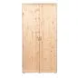 Preview: Extrahoher Schrank 2 Türen Kiefer/Kiefer/Weiß Preview: Extrahoher Schrank 2 Türen Kiefer/Kiefer/Weiß