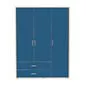 Preview: Schrank 3 Türen 2 Schübe Kiefer/Nordic Blue Preview: Schrank 3 Türen 2 Schübe Kiefer/Nordic Blue