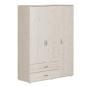 Preview: Flexa Classic Kleiderschrank 3 Türen, 2 Schubladen weiß/lila Preview: Flexa Classic Kleiderschrank 3 Türen, 2 Schubladen weiß/lila