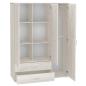 Preview: Flexa Classic Kleiderschrank 3 Türen, 2 Schubladen weiß/lila Preview: Flexa Classic Kleiderschrank 3 Türen, 2 Schubladen weiß/lila