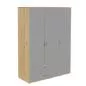 Preview: Schrank 3 Türen 2 Schübe Kiefer/Urban Grey Preview: Schrank 3 Türen 2 Schübe Kiefer/Urban Grey