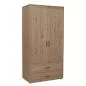 Preview: Kleiderschrank 2 Schübe 2 T. Terra/Nordic Blue Preview: Kleiderschrank 2 Schübe 2 T. Terra/Nordic Blue