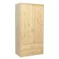 Preview: Kleiderschrank 2 Schübe 2 T. Kiefer/Urban Grey Preview: Kleiderschrank 2 Schübe 2 T. Kiefer/Urban Grey