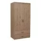 Preview: Kleiderschrank 2 Schübe 2 T. Terra/Rosa Preview: Kleiderschrank 2 Schübe 2 T. Terra/Rosa