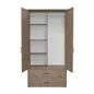 Preview: Kleiderschrank 2 Schübe 2 T. Terra/Rosa Preview: Kleiderschrank 2 Schübe 2 T. Terra/Rosa
