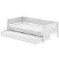 Preview: White Ausziehbett 90x190 mit Aufsteller weiß/weiß Preview: White Ausziehbett 90x190 mit Aufsteller weiß/weiß
